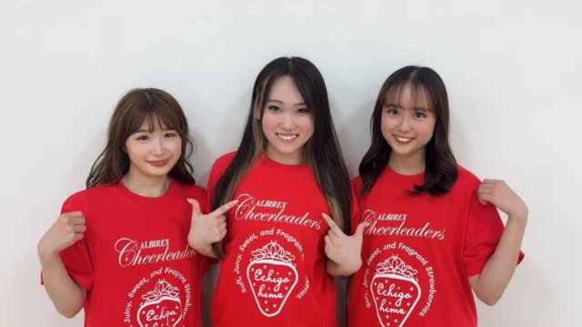 🍓

イベント出演情報📣

3月7日（土）～8日（日）
両日10時〜17時

🍶「にいがた酒の陣2026」
朱鷺メッセ2Fエスプラナード
ストロベリー🍓ラウンジにて
@albcheer_anzu 
@albcheer_natsuki 
@albcheer_miyu 
がお出迎えいたします。

フォトジェニックなブースでの
写真撮影🤳がオススメです！

撮影した写真をSNSで投稿いただいた方には、
越後姫の試食やトートバッグをプレゼント🎁

　※「にいがた酒の陣2026」
入場券をお持ちでない方もブースに
お立ち寄りいただけます。
ぜひお立ち寄りください。

#越後姫
#にいがた酒の陣2026
#アルビチア